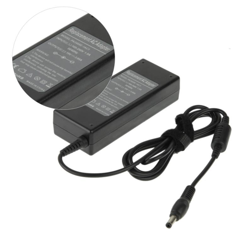 อะแดปเตอร์ AC 19V 3.95A สำหรับระบบเครือข่ายของ Toshiba เคล็ดลับเอาต์พุต: 5.5 x 2.5 มม., 3.95A