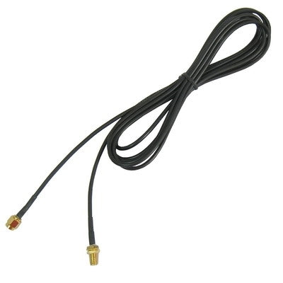 รุ่นปกอ่อน สายเคเบิลชายเป็นหญิง RP-SMA (สายต่อเสาอากาศ 174 เส้น) 3 ม, Length: 3m