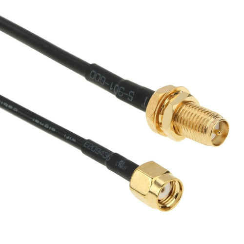 สายเคเบิลไร้สาย RP-SMA ชายหญิง 6 ม. 2.4GHz (สายต่อเสาอากาศความถี่สูง 178), Length: 6m
