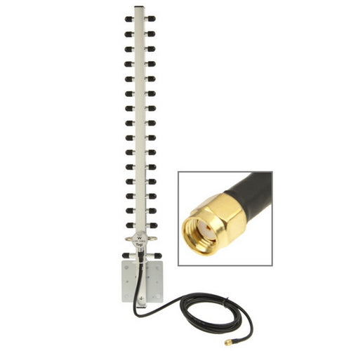 เสาอากาศเครือข่าย Yagi SMA ไร้สาย 17dBi, 17dBi Yagi SMA