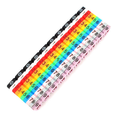 100ชิ้นเครื่องหมายฉลากRJ45 RJ11 RJ12สีสาย