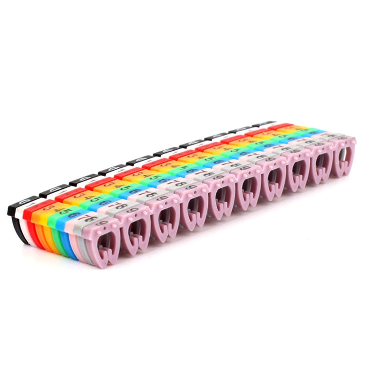 100ชิ้นเครื่องหมายฉลากRJ45 RJ11 RJ12สีสาย