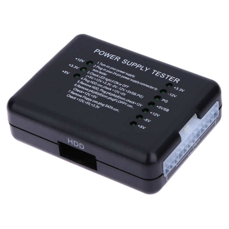 เครื่องทดสอบแหล่งจ่ายไฟ PC 20/24 พิน PSU ATX SATA HD, ATX Connector
