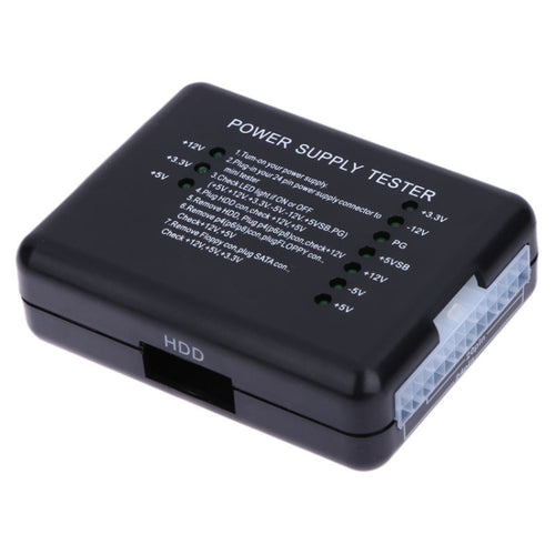 เครื่องทดสอบแหล่งจ่ายไฟ PC 20/24 พิน PSU ATX SATA HD, ATX Connector