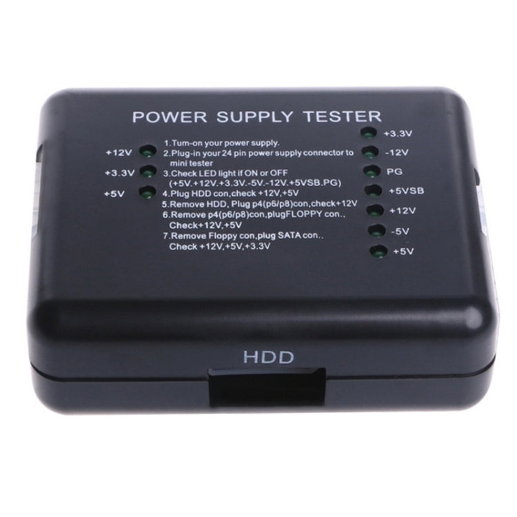 เครื่องทดสอบแหล่งจ่ายไฟ PC 20/24 พิน PSU ATX SATA HD, ATX Connector