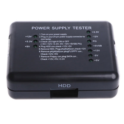 เครื่องทดสอบแหล่งจ่ายไฟ PC 20/24 พิน PSU ATX SATA HD, ATX Connector