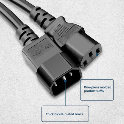 1.5 ม. AC 3 Prong PC Power Extension Cord/Cable, 1.5m