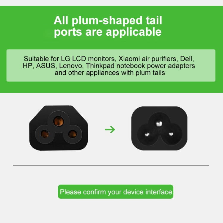 สายไฟโน้ตบุ๊ค US 3 ง่าม ความยาวสายเคเบิล 1.5 ม, US Plug, Length:1.5m