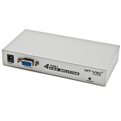 4 พอร์ต 150MHz VGA Splitter (1 อินพุต VGA, 4 เอาต์พุต VGA), 4 Ports Splitter Silver