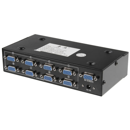 FJ-2508A 8 พอร์ต VGA Video Splitter ความละเอียดสูง 1920 x 1440 รองรับแบนด์วิดท์วิดีโอ 250MHz, 8 Ports Splitter Black