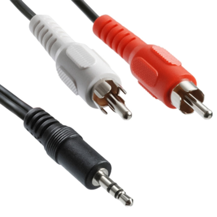 แจ็คคุณภาพปกติ 3.5 มม. สายสัญญาณเสียงสเตอริโอเป็น RCA ชาย ความยาว: 3 ม, Length: 3m
