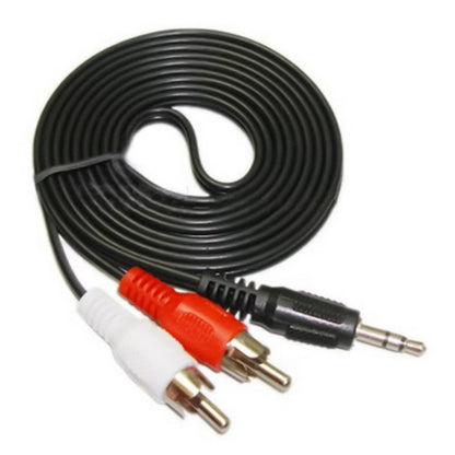 แจ็ค 3.5 มม. คุณภาพดีพร้อมสายสัญญาณเสียงชาย RCA ยาว 5 ม, Good Quality, Length: 5m