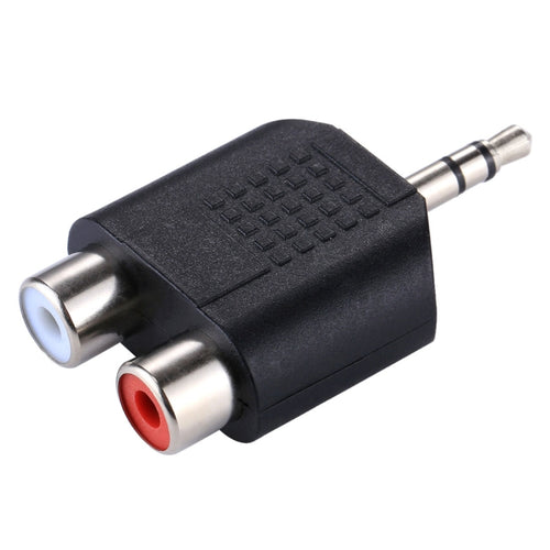 RCA หญิงถึง 3.5 มม.แจ็ค Audio Y อะแดปเตอร์, 2 RCA(AV) Female to 3.5mm