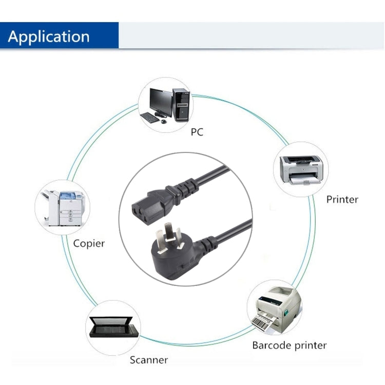 สายไฟคอมพิวเตอร์ PC POWER สายไฟ 3 พิน ความยาว 1.8 ม. ปลั๊ก AU, 1.8m