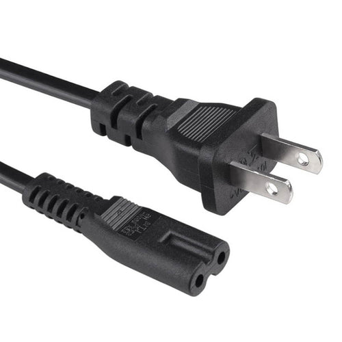 สายไฟโน้ตบุ๊ค US สไตล์ 1.2 ม. 2 ง่าม, US Plug, Length:1.2m