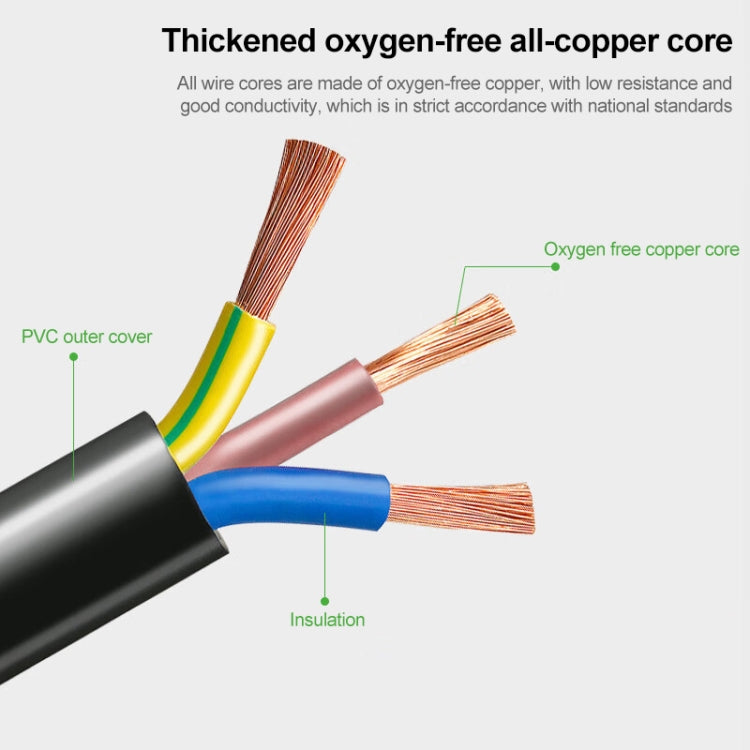 สายไฟ AC สำหรับโน้ตบุ๊กบราซิลสไตล์ 3 ง่าม ความยาว: 1.8 ม. ( OD6.8 ), 3 Prong Style Brazil, Length: 1.8m  (OD6.8)