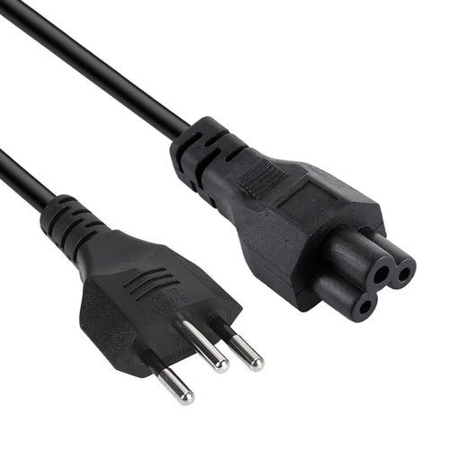 สายไฟ AC สำหรับโน้ตบุ๊กบราซิลสไตล์ 3 ง่าม ความยาว: 1.2 ม. ( OD5.5 ), 3 Prong Style Brazil, Length: 1.2m  (OD5.5)