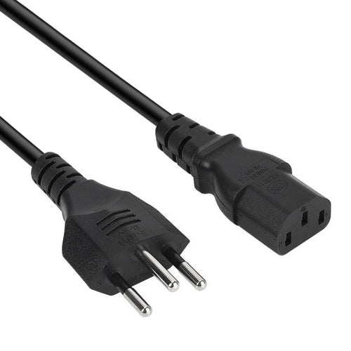 สายไฟ AC บราซิลสไตล์ 3 ง่าม ความยาว: 1.5 ม. ( OD6.8 ), Brazil Plug, 1.5m (OD6.8)