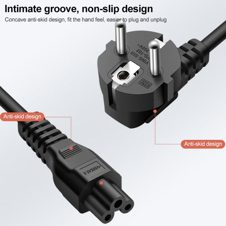 สายไฟ AC โน้ตบุ๊ค EU สไตล์ 3 เขี้ยวคุณภาพสูง ความยาว: 1.8 ม, 3 Prong Style EU Plug, Length: 1.8m