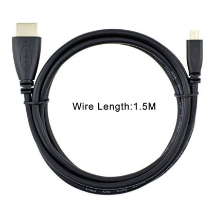 สาย Micro HDMI to HDMI 19 พิน ยาว 1.5 ม. เวอร์ชัน 1.4, HDMI Male, Length: 1.5m