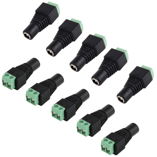 10 ชิ้นกล้องวงจรปิด DC Power หญิงแจ็คเชื่อมต่อ