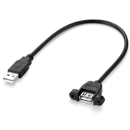 สาย USB 2.0 AM ถึง AF Mount Pannel ความยาว: 30 ซม, AM to AF, Length: 30cm