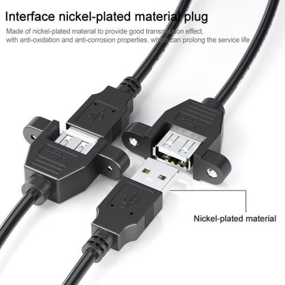 สาย USB 2.0 AM ถึง AF Mount Panel ความยาว: 90 ซม, AM to AF, Length: 90cm