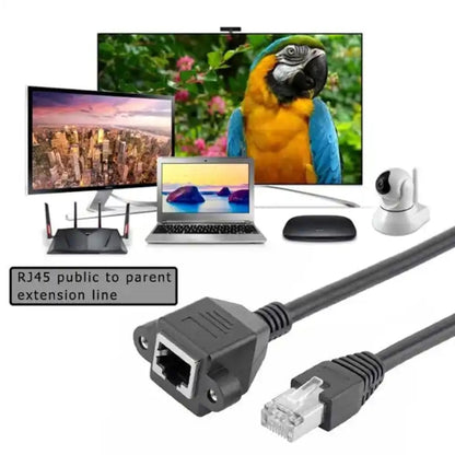 สายเคเบิลต่อขยายเครือข่าย Cat RJ45 ตัวเมียถึงตัวผู้ ความยาว: 1.5 ม, 1.5m RJ45 Male