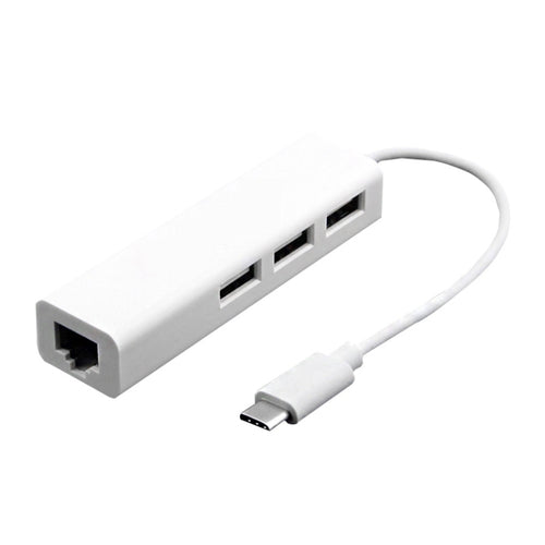 สำหรับ MacBook 12 นิ้ว/Chromebook พิกเซล 2015, 3 Port USB+RJ45
