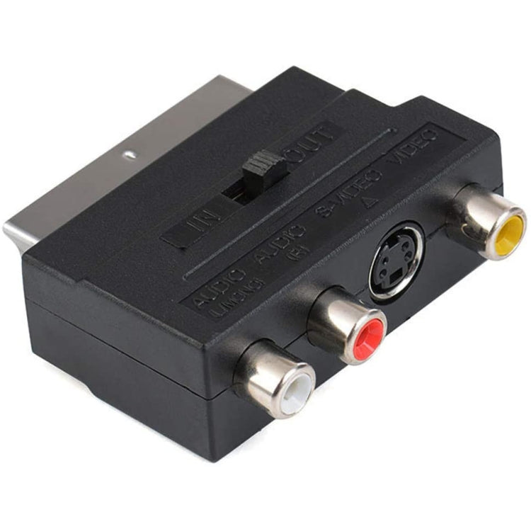 Scart ชายกับหญิงพร้อมซ็อกเก็ตคอมโพสิต AV + S-Video, AV + S-Video Golden Port