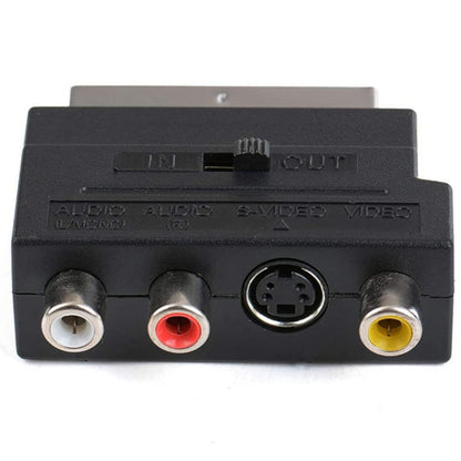 Scart ชายกับหญิงพร้อมซ็อกเก็ตคอมโพสิต AV + S-Video, AV + S-Video Golden Port