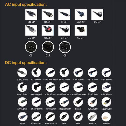 อะแดปเตอร์ AC 19V 7.9A สำหรับ Acer Aspire 1800, เคล็ดลับเอาต์พุต: 5.5 x 2.5 มม., 7.9A