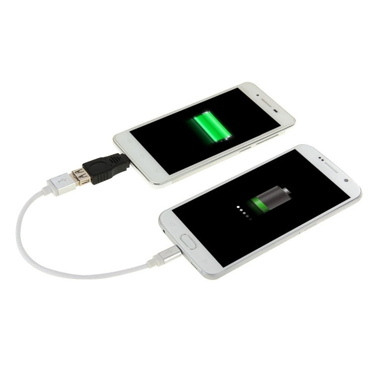 USB 2.0 A ตัวเมียเป็น Micro USB 5 พินอะแดปเตอร์ OTG ตัวผู้, USB AF to Micro USB