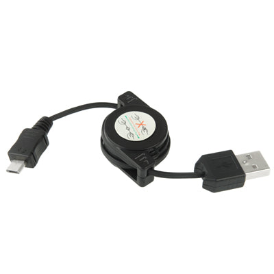 สายเคเบิลข้อมูลแบบหดได้ USB 2.0 เป็น Micro USB ความยาว: 10 ซม. (สามารถขยายได้สูงสุด 75 ซม.)