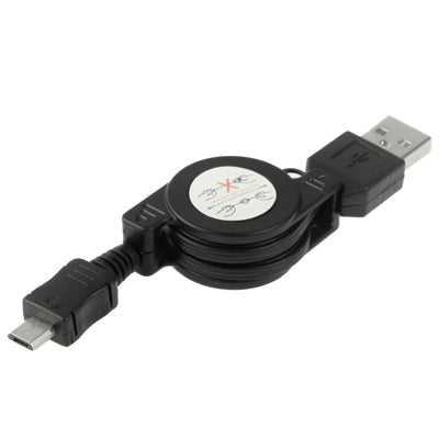 สายเคเบิลข้อมูลแบบหดได้ USB 2.0 เป็น Micro USB ความยาว: 10 ซม. (สามารถขยายได้สูงสุด 75 ซม.)