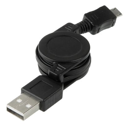 สายเคเบิลข้อมูลแบบหดได้ USB 2.0 เป็น Micro USB ความยาว: 10 ซม. (สามารถขยายได้สูงสุด 75 ซม.)