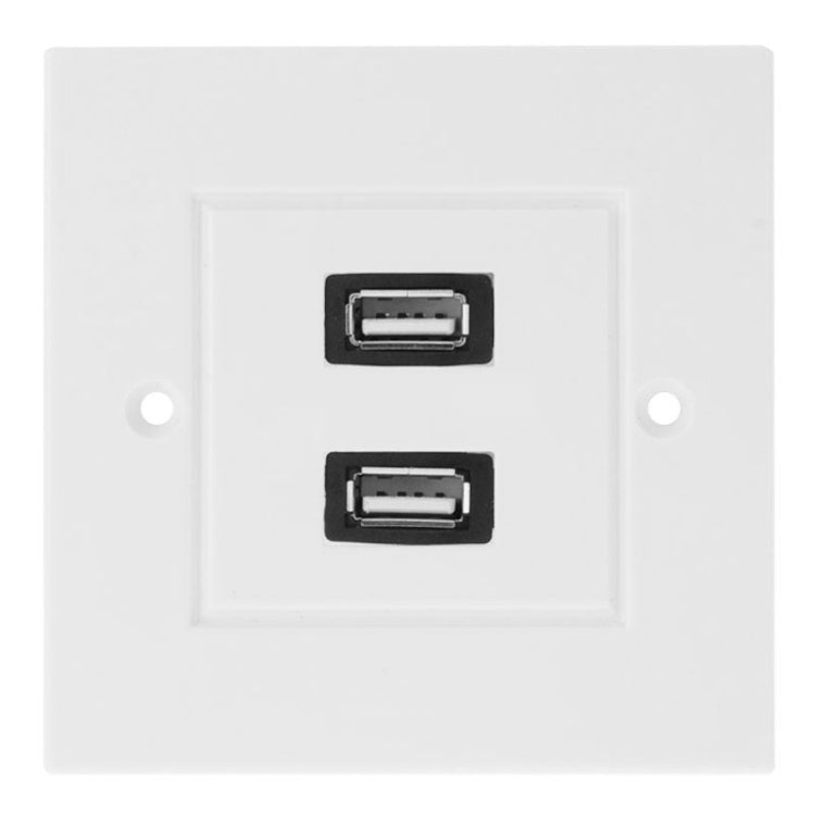 Dual USB 2.0 หญิงปลั๊ก Home Wall Charger แผ่นผนังแผ่นแผง, 2 Ports USB 2.0