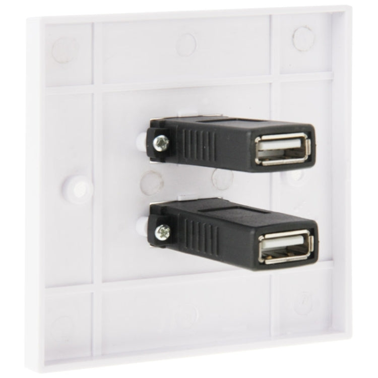 Dual USB 2.0 หญิงปลั๊ก Home Wall Charger แผ่นผนังแผ่นแผง, 2 Ports USB 2.0