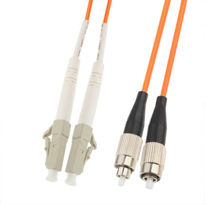 LC-FC Dual-Core Multi Mode Fiber Optic Jumper,ความยาว: 3ม, Dual-Core Multi Mode