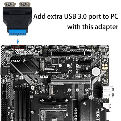 2 x USB 3.0 AF ถึง 20 พินอะแดปเตอร์, Adapter