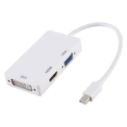 3 in 1 Mini DisplayPort ชายกับตัวแปลงอะแดปเตอร์ HDMI + VGA + DVI หญิงสำหรับ Mac Book Pro Air ความยาวสายเคเบิล: 18 ซม., Mini DP to HDMI+VGA+DVI (Good)