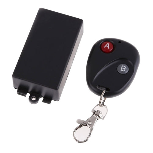 DC 12V 1CH RF รีโมทคอนโทรลไร้สายสวิตช์รหัสการเรียนรู้ + 2 ปุ่มรีโมทคอนโทรล Transceiver