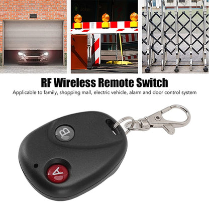 DC 12V 1CH RF รีโมทคอนโทรลไร้สายสวิตช์รหัสการเรียนรู้ + 2 ปุ่มรีโมทคอนโทรล Transceiver