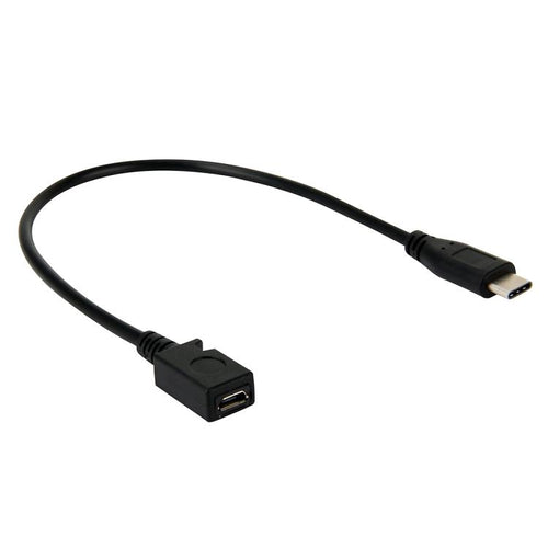 อะแดปเตอร์สายเคเบิล USB-C / Type-C 3.0 ชายกับมินิ USB หญิง ความยาว: 29 ซม