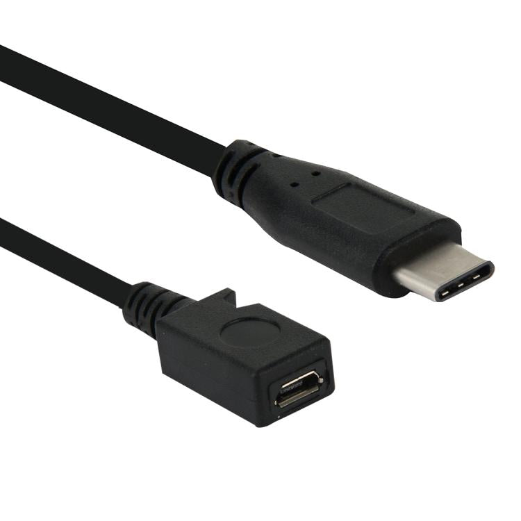 อะแดปเตอร์สายเคเบิล USB-C / Type-C 3.0 ชายกับมินิ USB หญิง ความยาว: 29 ซม