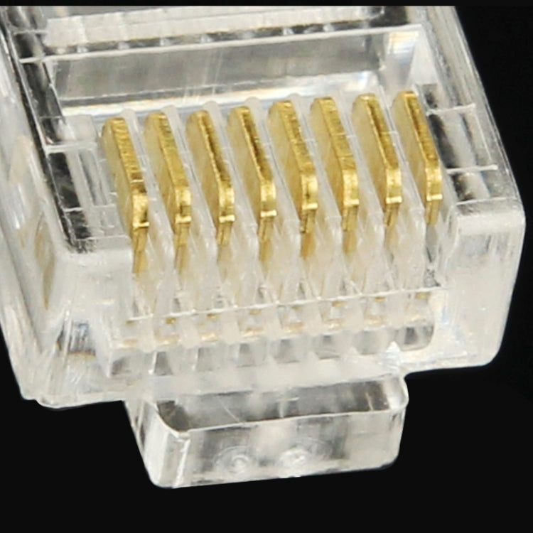 ปลั๊กโมดูลาร์ตัวเชื่อมต่อ RJ45 ประสิทธิภาพสูง 100 ชิ้น, ทอง: 3u 3 ฟุต, Gold: 3u 3 Feet