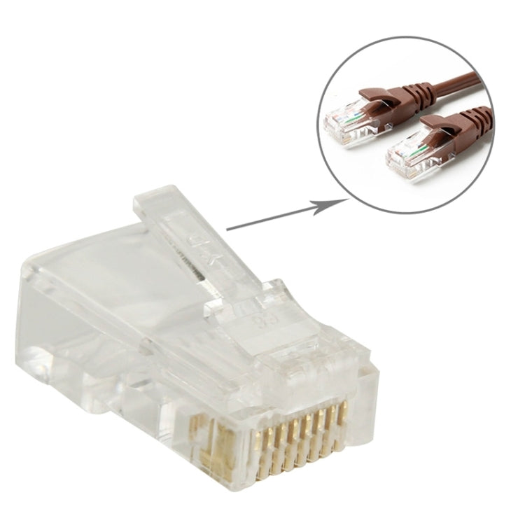ปลั๊กโมดูลาร์ตัวเชื่อมต่อ RJ45 ประสิทธิภาพสูง 100 ชิ้น, ทอง: 3u 3 ฟุต, Gold: 3u 3 Feet
