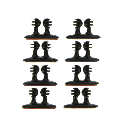 8 ชิ้น DM-003 สายเคเบิลรถยนต์คลิปมัดที่สะดวกพร้อมกาว, DM-003(Black)