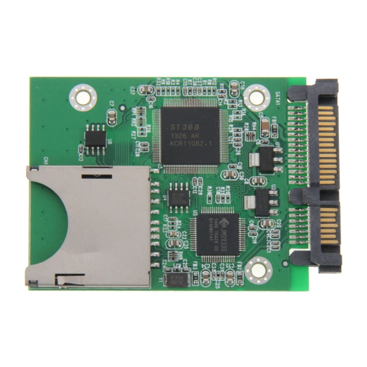 การ์ดแปลงอะแดปเตอร์ SD ถึง 22 พิน SATA, SD to 22 Pin SATA (Green)