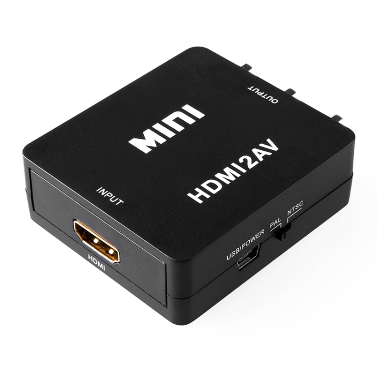 VK-126 อะแดปเตอร์แปลงวิดีโอ Mini HD HDMI เป็น AV/CVBS, HDMI to AV/CVBS